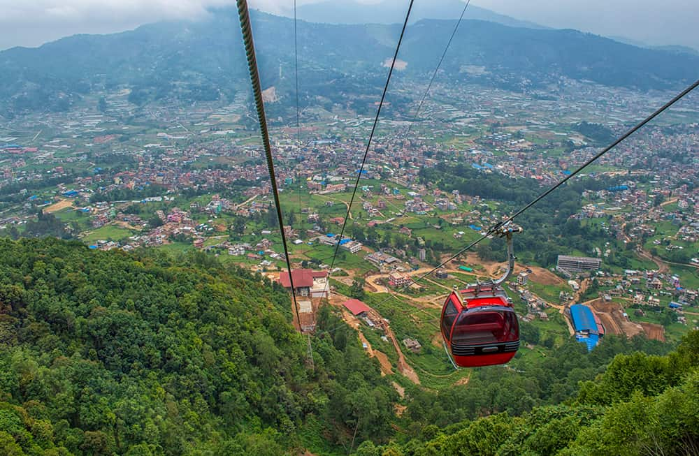 Cable Car Ride in Kathmandu Chandragiri Hills